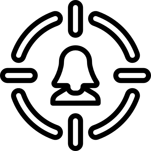 Target sniper weapons shooting icon