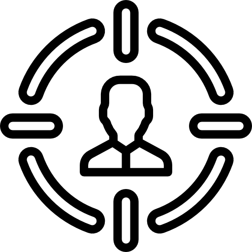 Target weapons shooting target icon