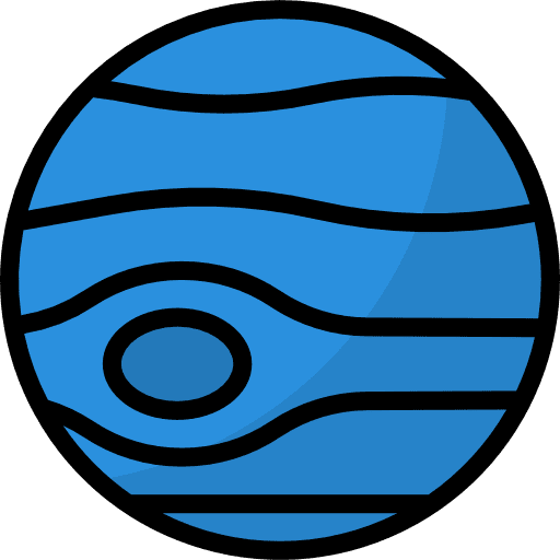 Neptune neptune planet solar system icon