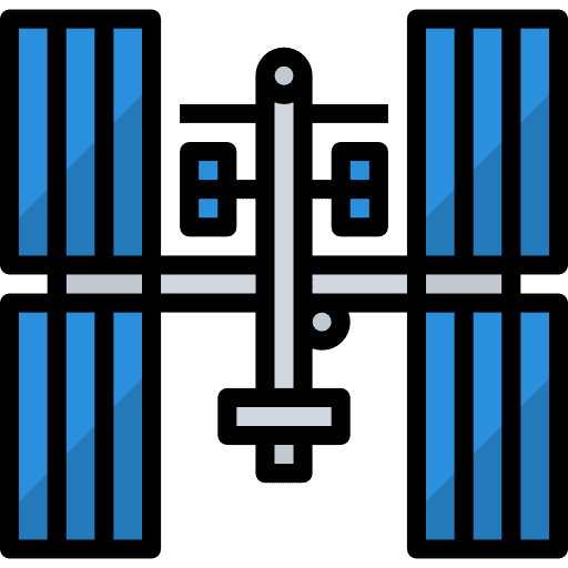 Space station satellite station space station communications icon Space station satellite station space station communications icon