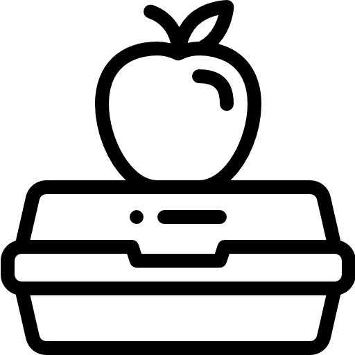 Lunch box lunch box container school lunch icon