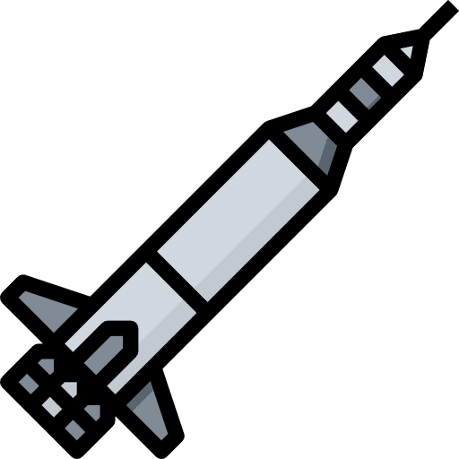 Space ship space ship missile science icon Space ship space ship missile science icon