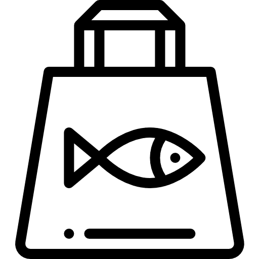 Food paper food fish icon Food paper food fish icon