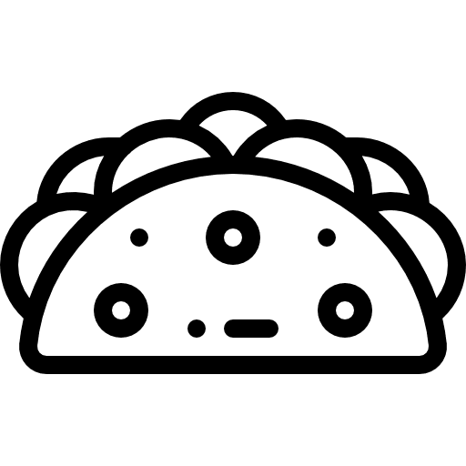 Taco snack taco food and restaurant icon Taco snack taco food and restaurant icon