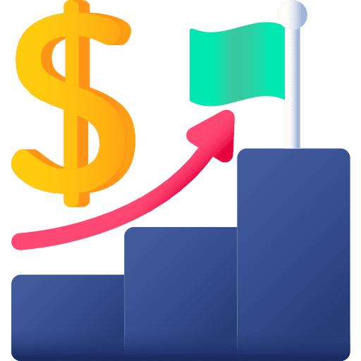 Goal development objective business icon