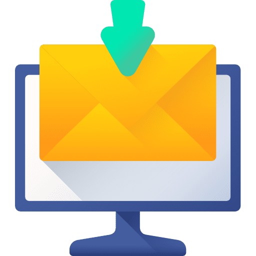 Email communications business and finance mail icon