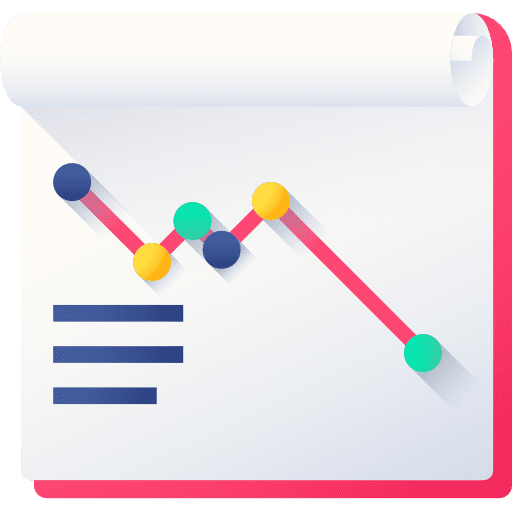 Loss business diagram graph icon