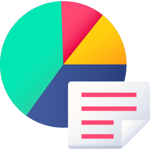 Pie chart stats business finances icon