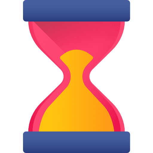 Deadline time and date time hourglass icon