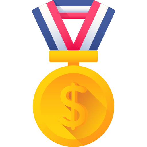 Medal quality medal winner icon