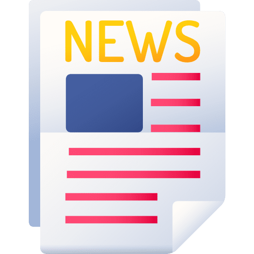 Newspaper journal interface news icon