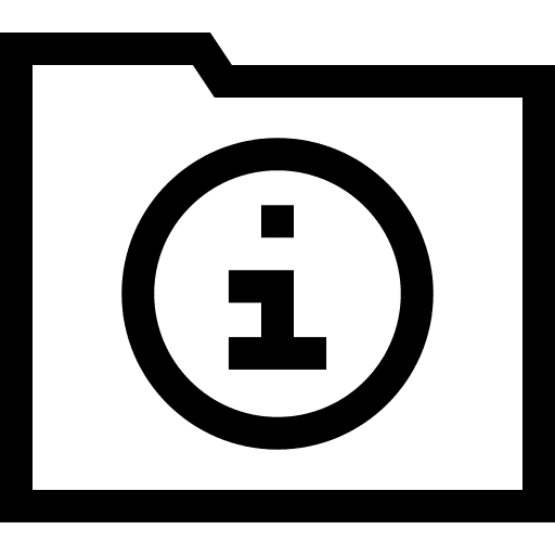 Folder file document properties icon Folder file document properties icon