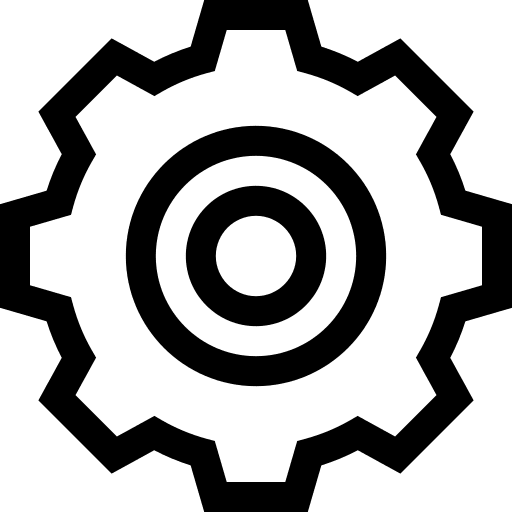 Gear computer option settings icon Gear computer option settings icon