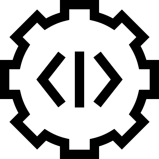 Gear development computer configuration icon Gear development computer configuration icon