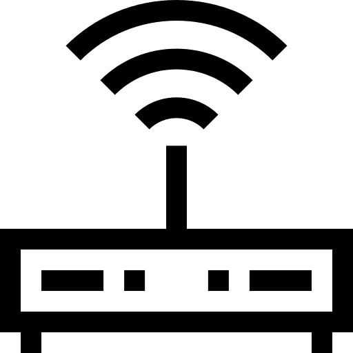 Modem connection wifi signal technology icon Modem connection wifi signal technology icon