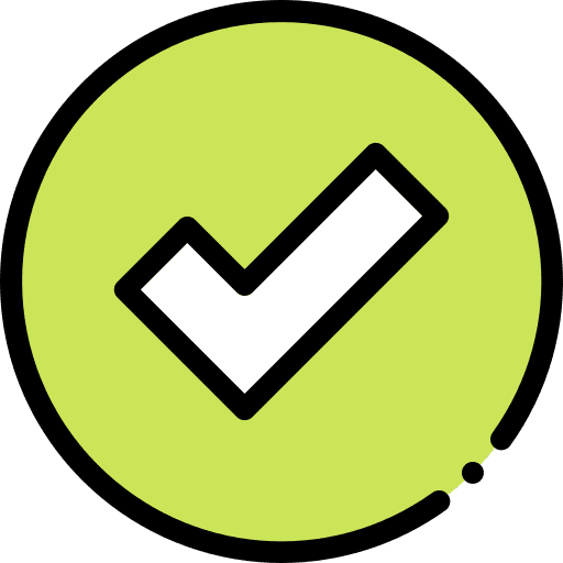 Check mark ready verified complete icon