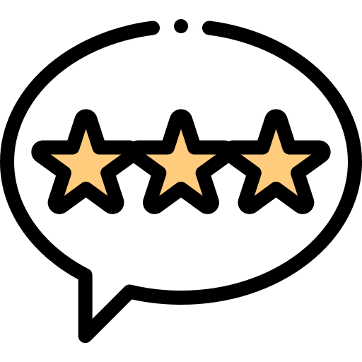 Chat rate stars chat icon Chat rate stars chat icon