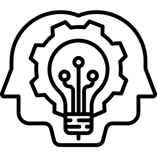 Artificial intelligence robotics ai setting icon