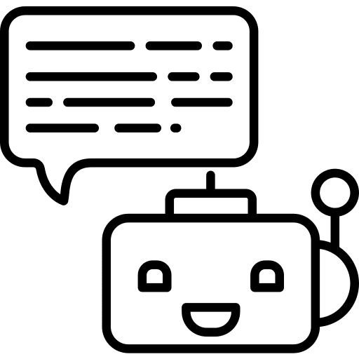 Bot artificial intelligence communication spy bot icon