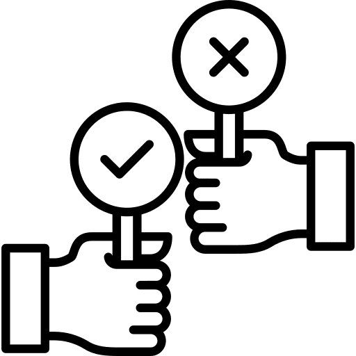 Decision making decision making decision hands icon