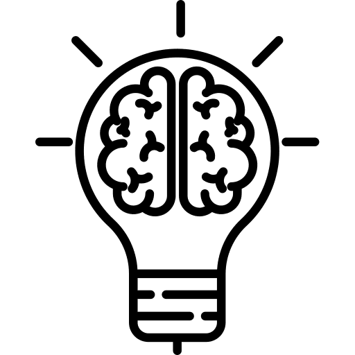 Intelligence education illumination technology icon