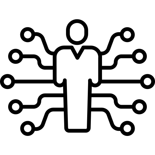 Ai futuristic artificial intelligence robotics icon