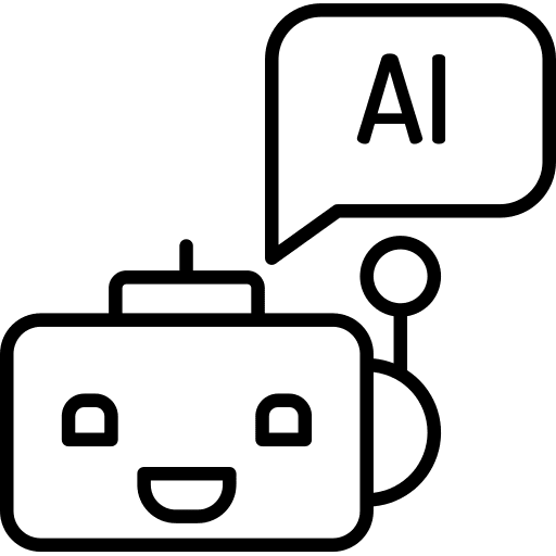 Ai automaton futuristic ai icon