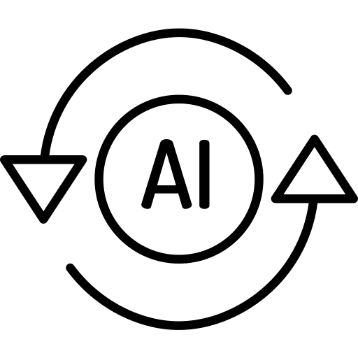 Ai electronics artificial intelligence computer icon