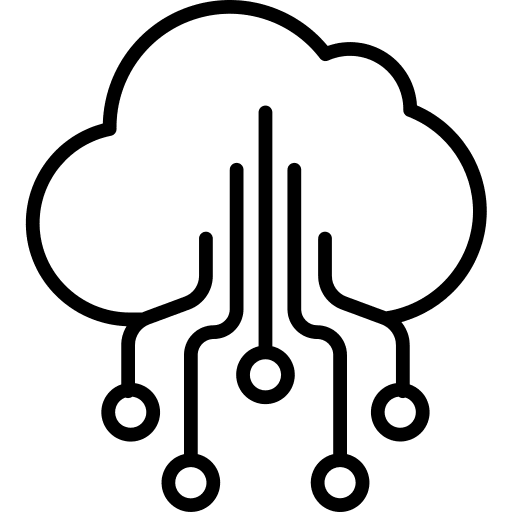 Computing cloud cloud networking computer icon