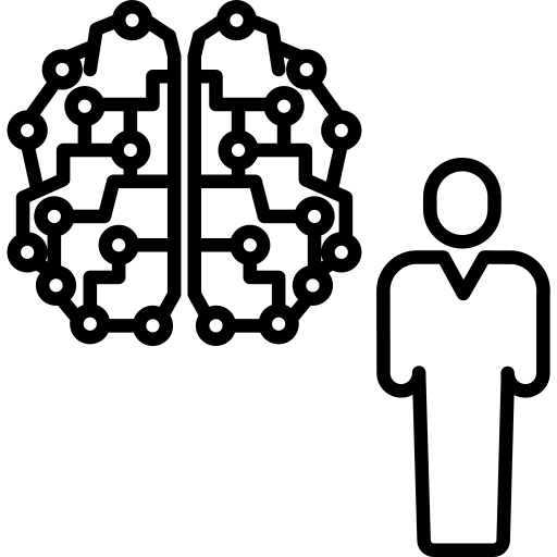 Human brain brain ai human icon