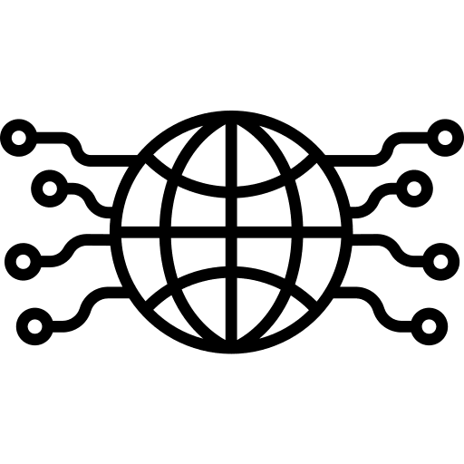 Web internet planet network icon