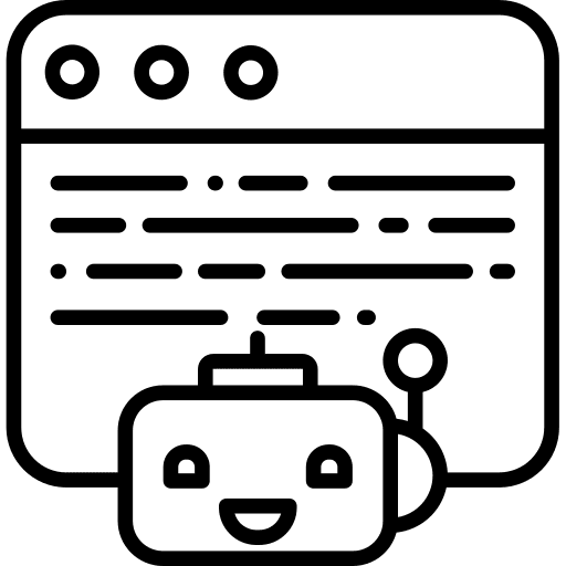 Browser ui interface bot icon