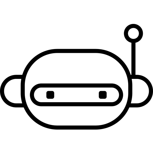 Robot electronics robot technology icon