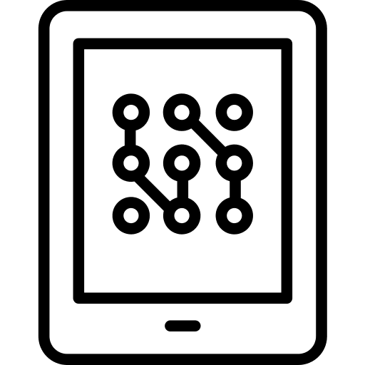 Tablet technology device ai icon