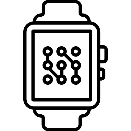 Smartwatch chat bubble ai electronics icon