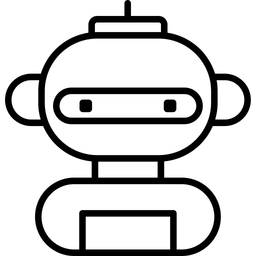 Ai ai technology automaton icon