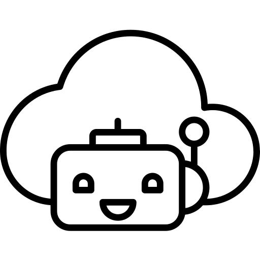 Bot cloud bot user icon