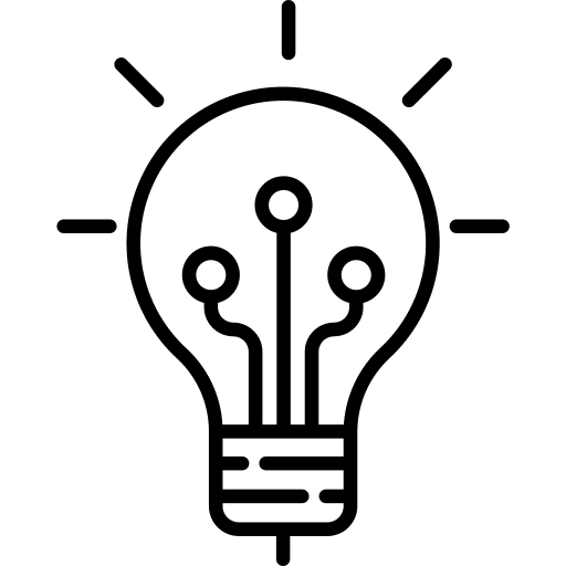 Idea electronics illumination electronic icon