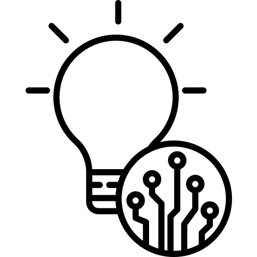 Idea electronics innovation creativity icon