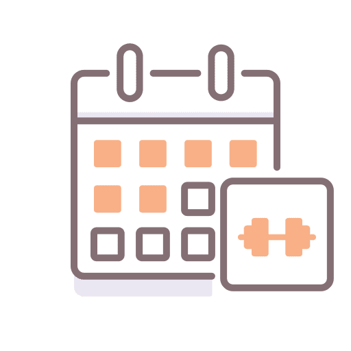 Training date program organization icon