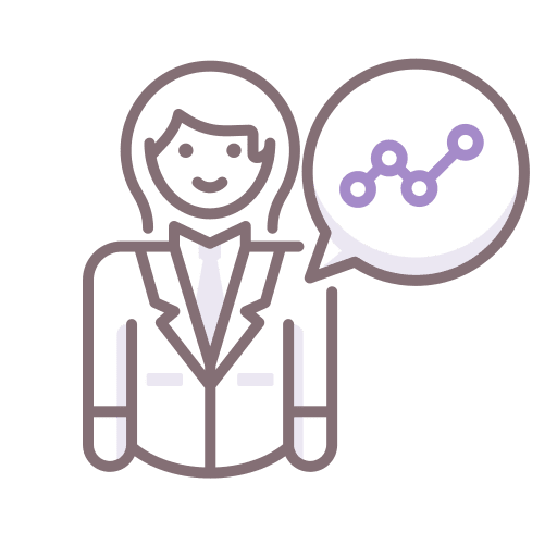 Consultant women user girl icon
