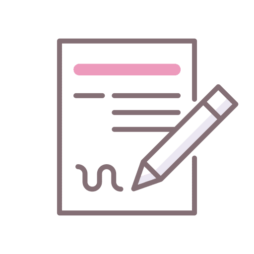 Copywriting files and folders writing communication icon