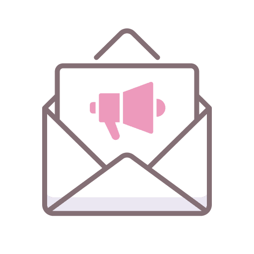 Marketing envelope marketing message icon
