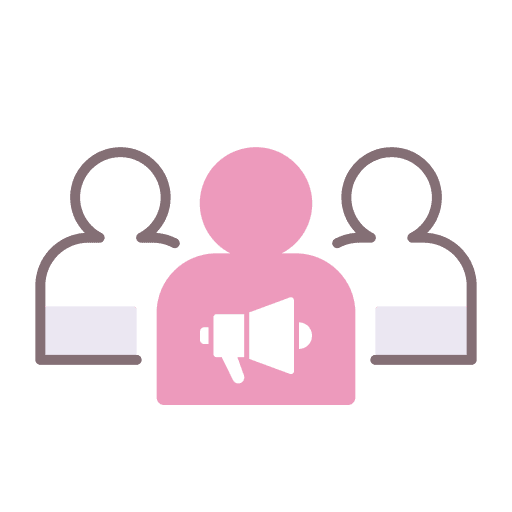 Marketing users marketing public relations icon