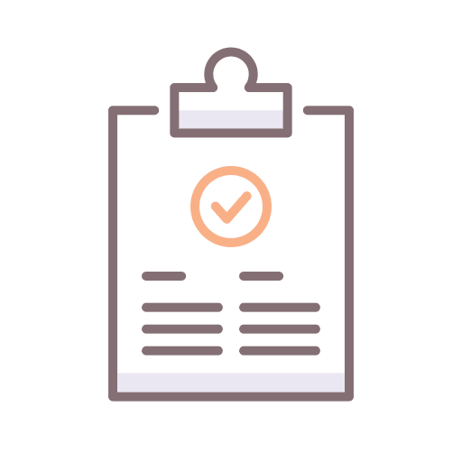 Clipboard result files and folders medical result icon