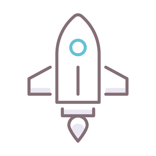 Startup rocket rocket ship space ship icon