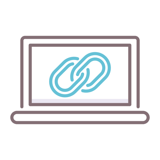 Url seo and web link chain icon