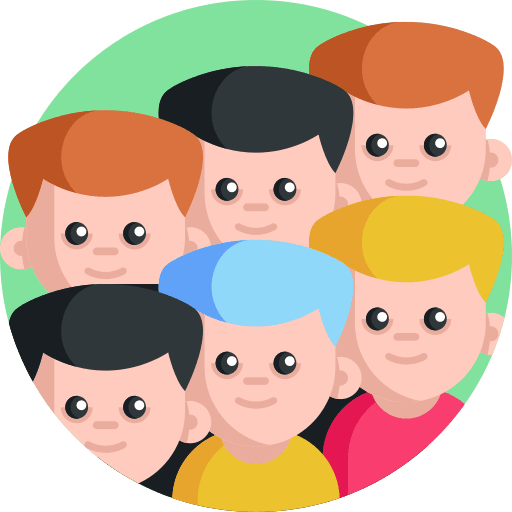 Students learning presentation analysis icon