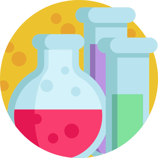 Chemistry test tube flask education icon Chemistry test tube flask education icon