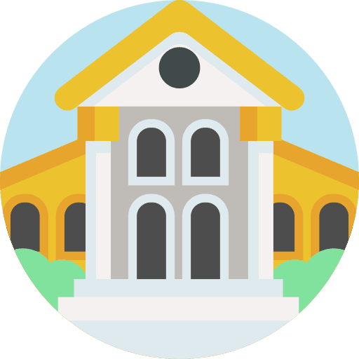 College college high school buildings icon College college high school buildings icon